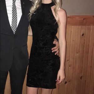 Low Back Black Dress